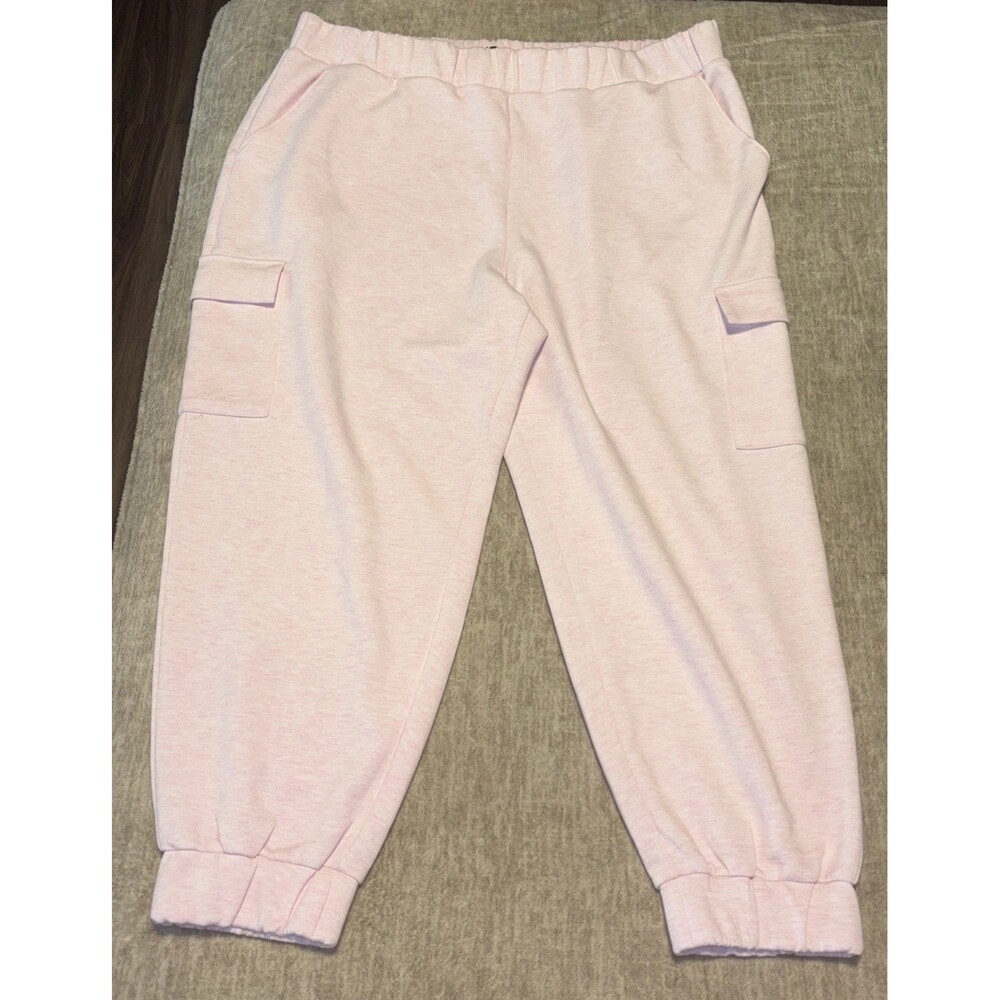 XXL 2x 3x Pink Express Plus Size Joggers Heavy Fleece Cozy